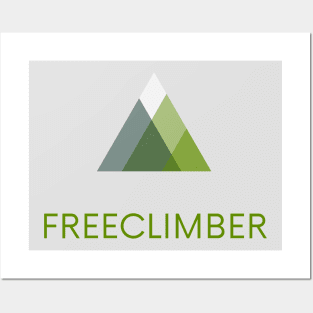 Freeclimber Alpen und Gebirge wandern & klettern Posters and Art